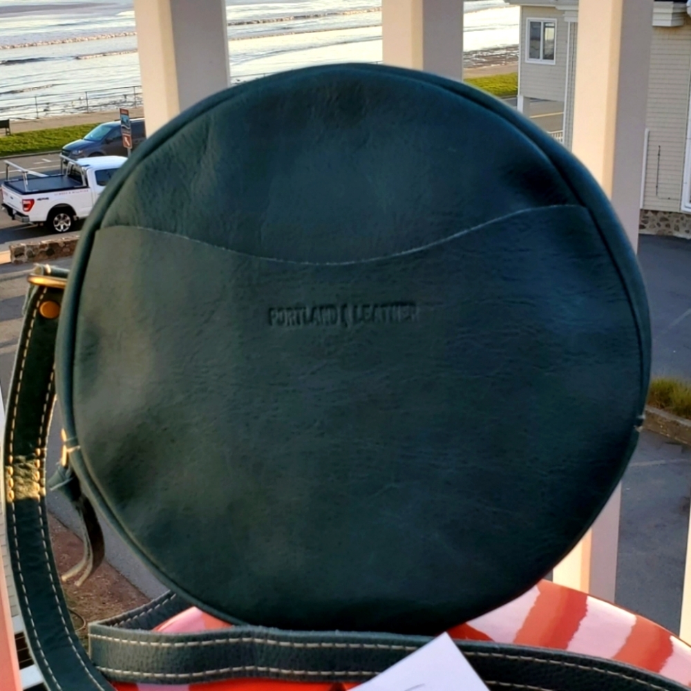 Lagoon 💙 Large Circle crossbody - Portland Leather Goods Unicorn